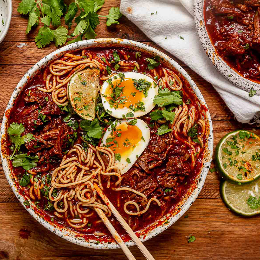 Birria Ramen - The Forked Spoon