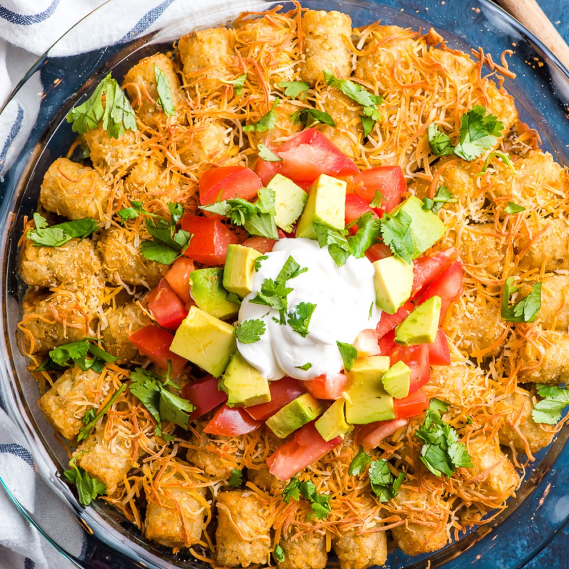 Taco Tater Tot Casserole